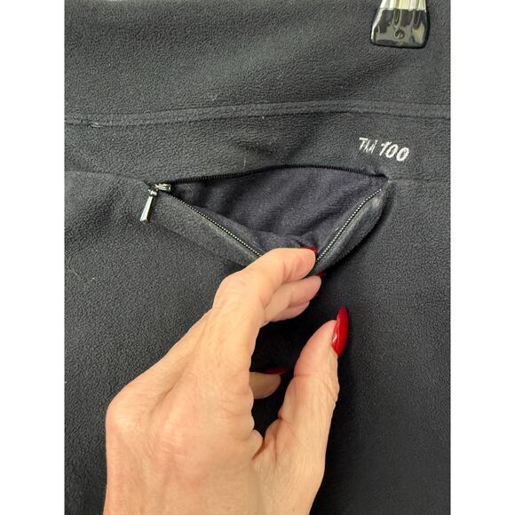 The North Face TKA100 black medium fleece straight leg sweatpants womens - Picture 3 of 8